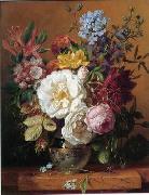 unknow artist Floral, beautiful classical still life of flowers.138 oil painting reproduction
